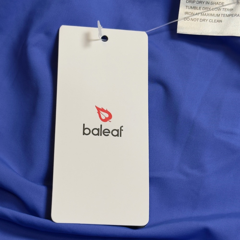 NWT Baleaf Womens XL Royal High Waisted Running Shorts Back Zip Pocket Athletic - Picture 10 of 13